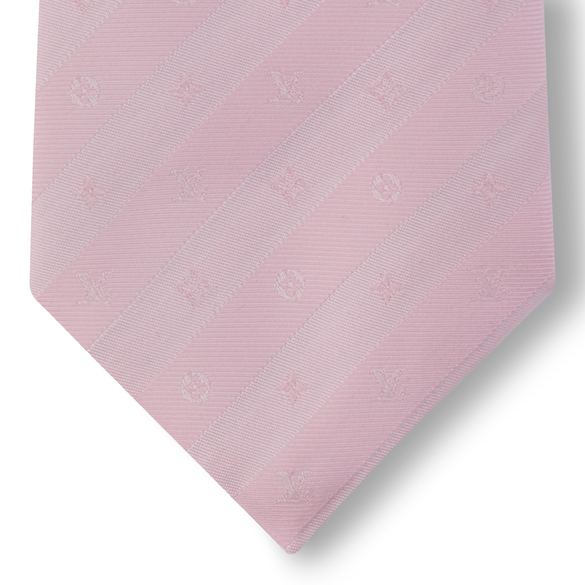 Louis Vuitton モノグラム LVロゴ ピンク ストライプ ネクタイ ルイ・ヴィトン(LOUIS VUITTON) モノグラム(Monogram) ネクタイ